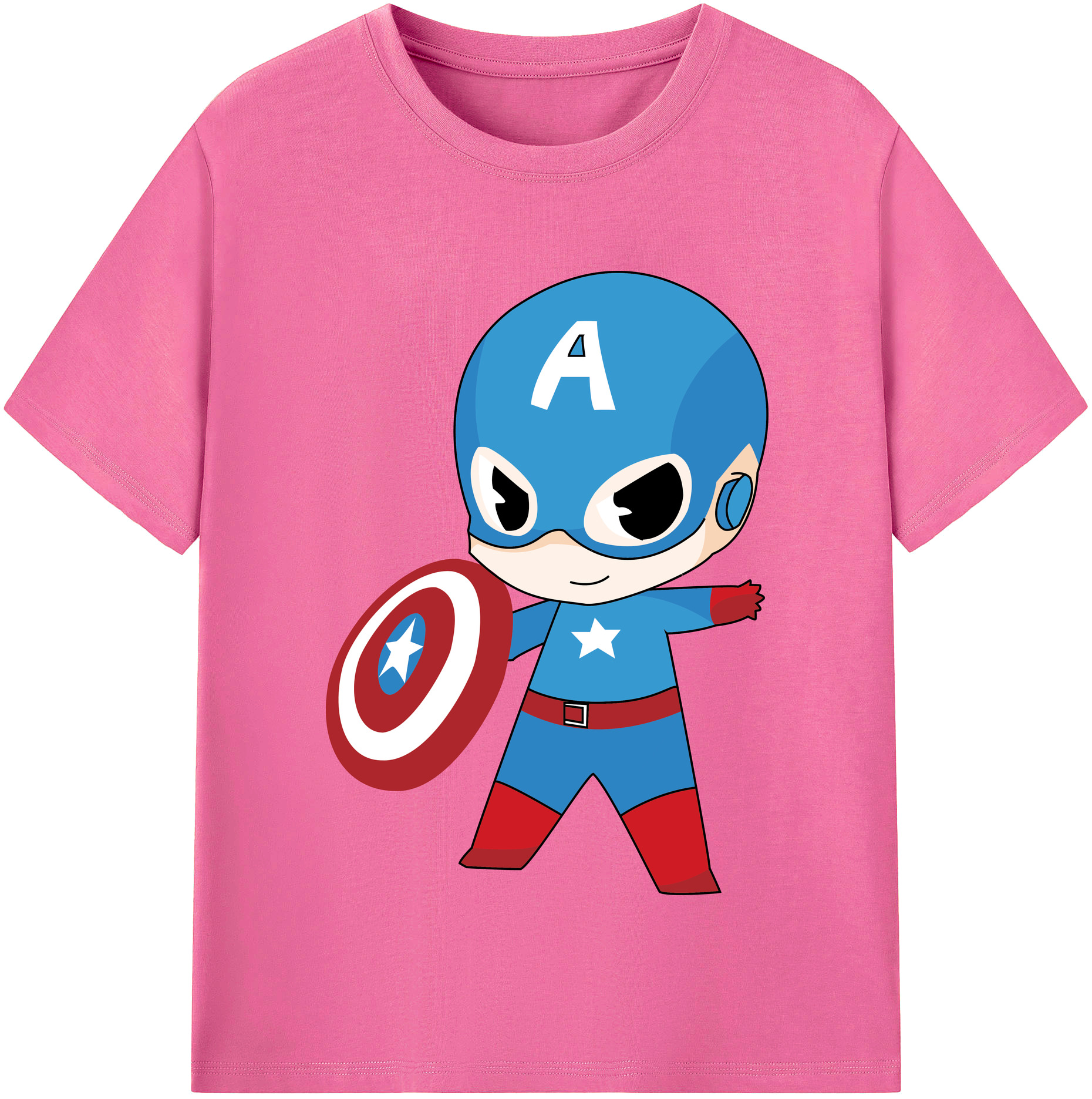 （画像用） アベンジャーズ The Avengers レディースカジュアルプリントTシャツ（綿100％）